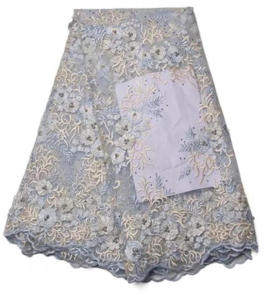 

african tulle lace fabric french net lace with beadings nigerian embroidery tulle guipure lace gynl006457570561749825, Black;white