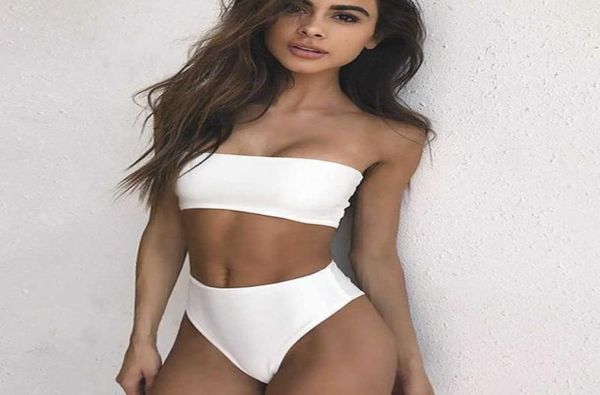 

ediwallen fashion solid color bikini women039s swimwear tube split3851015