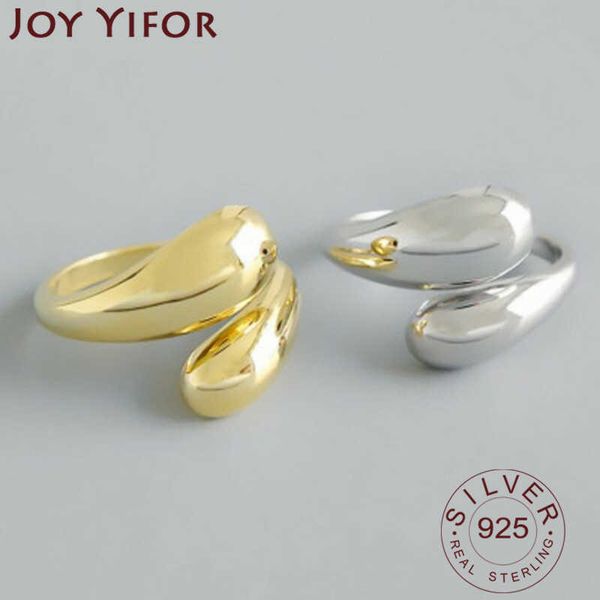 

minimalist 925 sterling silver water drop rings for women couples engagement jewelry new trendy party accessories gift