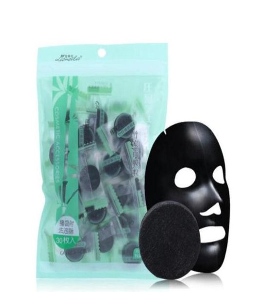 

bamboo charcoal compressed face mask diy black face mask nonwoven fabrics strong adsorption oil control 40pcs18047839043097