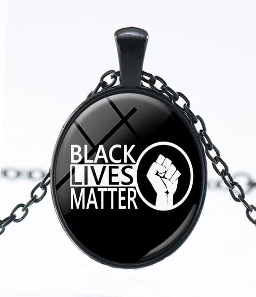 

10pcs i cant breathe pendant necklace american black lives matter glass necklace pendant jewelery for women men1192448, Silver
