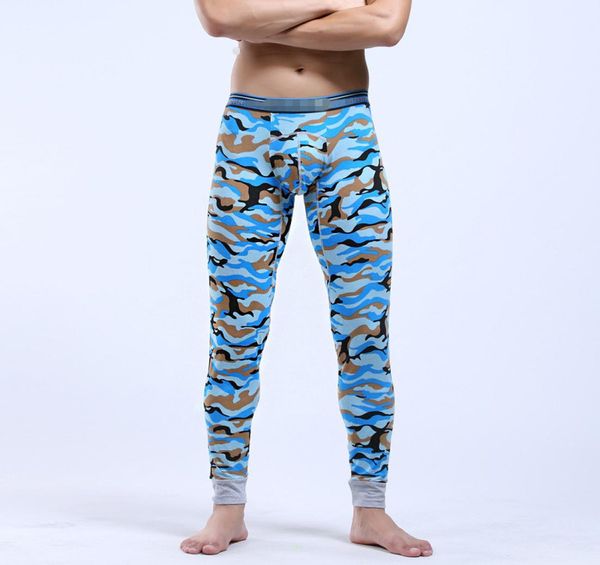 

brave men leggings autumn winter new tide russia china style supermen green blue camo print long johns slim cotton blend warm men 8402196, Black