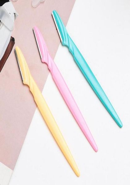 

face eyebrow hair removal shaper trimmer shaver facial razor with cover stainless steel makeup tool 2021 pop8928661