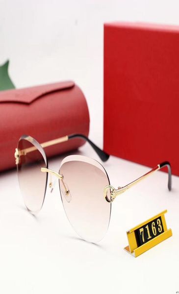 

2022 new frameless trimming sunglasses female retro round frame sunglasses personality trend street beat6623752