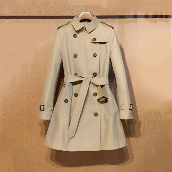 

designer womens trench jackets coats original windbreaker fashion classic british style beige overcoat coat casual jacket with2310, Black;brown