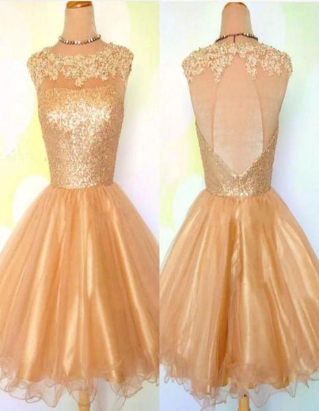 

short a line homecoming dresses sheer jewel neck 2017 golden sequin mini cocktail party dresses for girls short prom dresses s88718442241, Blue;pink