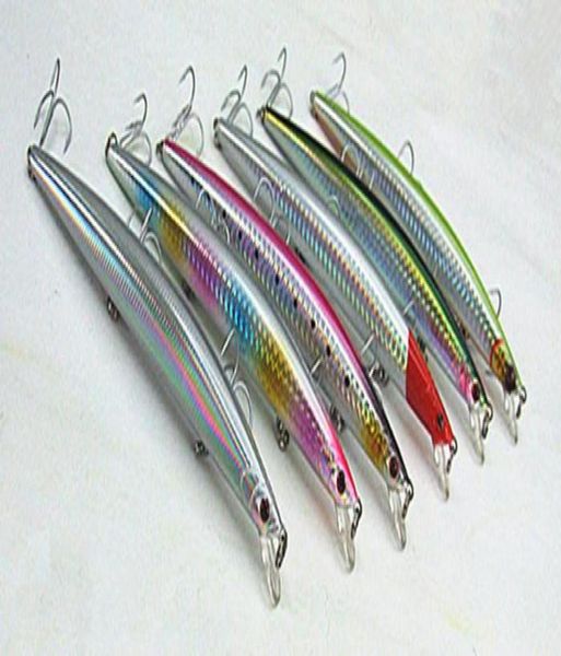 

145cm 20g sea fishing lure game tackle china hook minnow bait slender shape lure plastic hard bait casting spinner bait floating 9307915