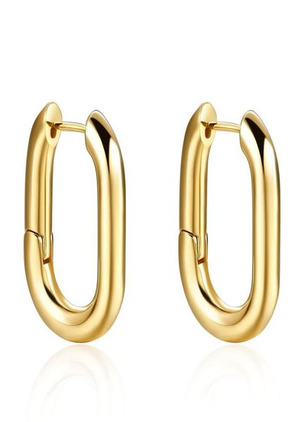 

gold chic o shaped hoop earrings women039s chunky hoops geometrical earring minimalist jewelry8085147, Golden;silver