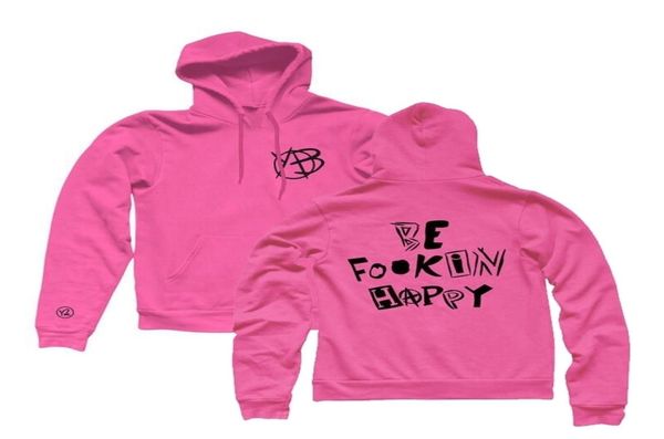 

yungblud hoodies men women hip hop be fookin happy yungblud merch pink hoodie spring autumn pullover hooded sudadera y200701346832, Black