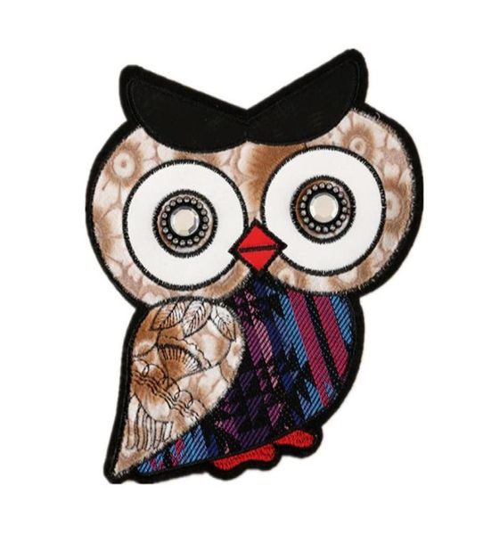 

clothing accessories owl shape embroidered patch sewing tools14792415212171, Black