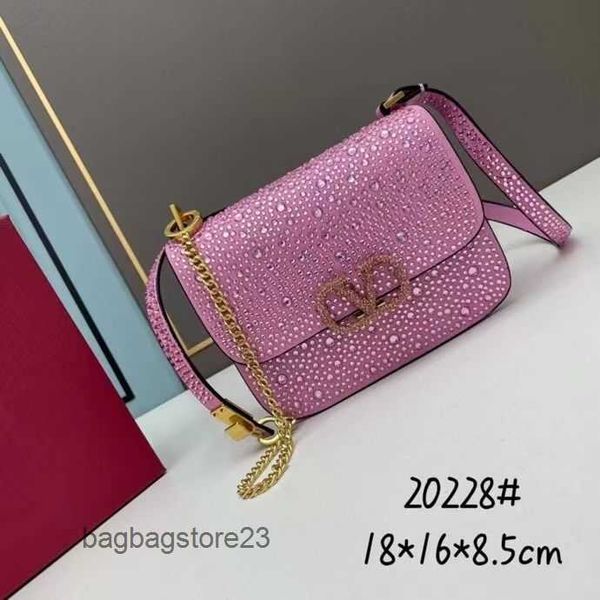 

luxurious western-style square one body valentiino small light bags diamond inlaid lady shoulder cross designer which bag women's tofu