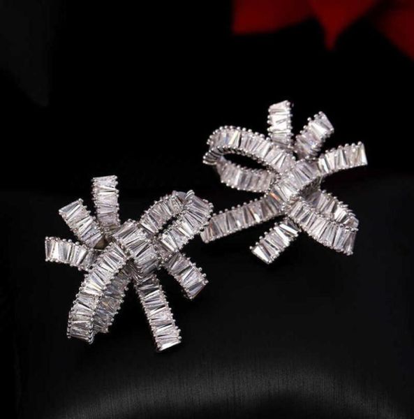 

antiallergy shinning bowknot design lady stud earrings sweety fashionable korean stylish jewelry trend 21060929900242618859, Golden;silver