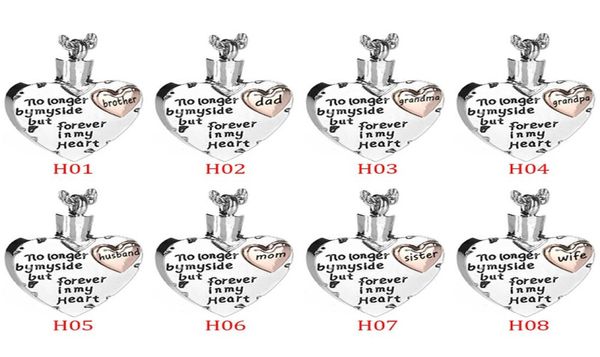 

2020 family number memorial ashes necklace pendant necklaces no longer by my side but forever in my heart cremation jewelry6121063, Silver