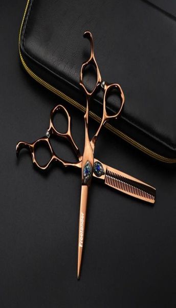 

hair scissors professional feather gem 6inch cutting hairdressing thinning shear barber for1233823