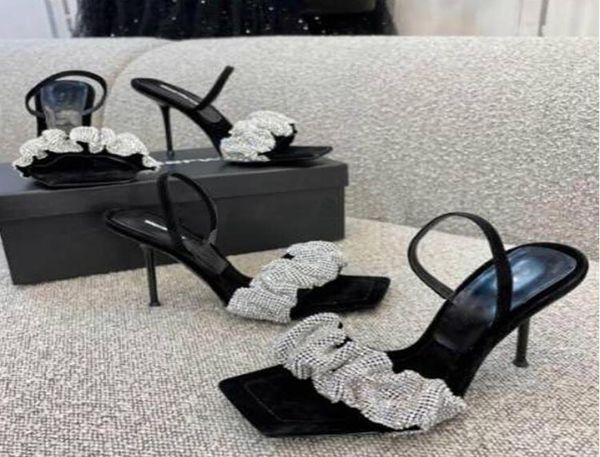 

with box 2021 official quality logo amina aw shoes begum crystalembellished suede slingback pumps muaddi restocks slingbacks sand4425228, Black