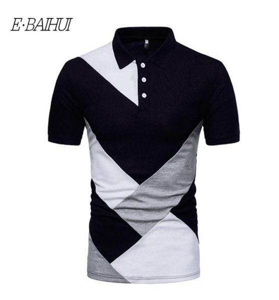 

ebaihui brand polos mens polo shirts cotton short sleeve camisas polo casual stand collar male polo shirt zt797276588, White;black