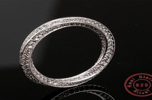 

real eternity ring luxury full stone 5a zircon birthstone 925 sterling silver women wedding ring engagement band size 510 gift9033019, Slivery;golden