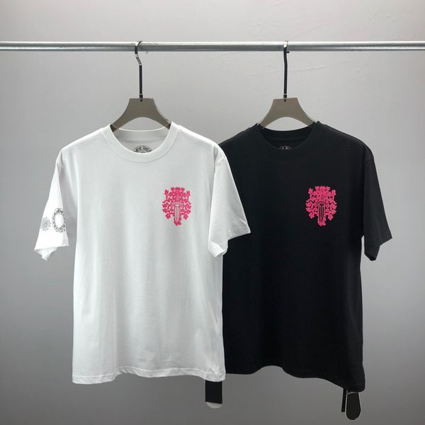 

men's plus tees & polos round neck embroidered and printed polar style summer wear with street pure cotton t-shirts 516, Black