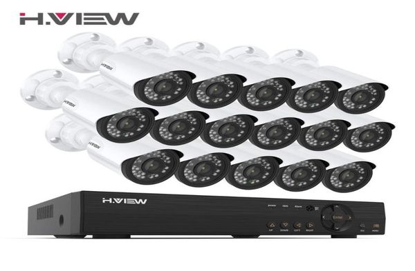 

hview 16ch surveillance system 16 1080p outdoor security camera 16ch cctv dvr kit video surveillance android remote view9743210