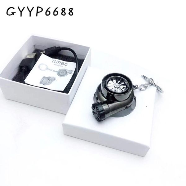 

bag parts accessories 124pcs 11cm mini 3d spinning cigarette lighter key rings creative design usb charging custom metal chains 230810, Black