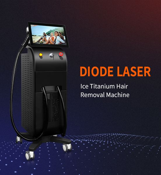 

suitable for all kinds of skin color ce approved 500w high power one handle lazer epilator ice platinum titanium 808 nm diode laser hair rem, Black