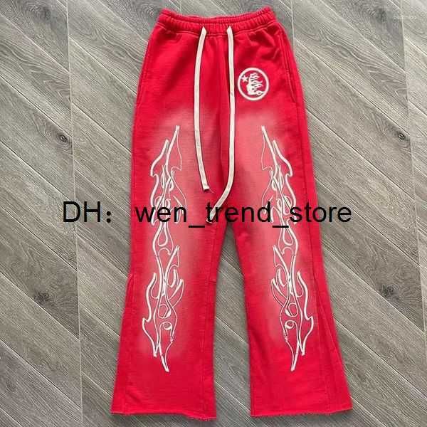 

men's hoodies vintage make old hellstar hoodie fall winter classic flame letter print men women pullover hooded sportswears 1 y85t, Black