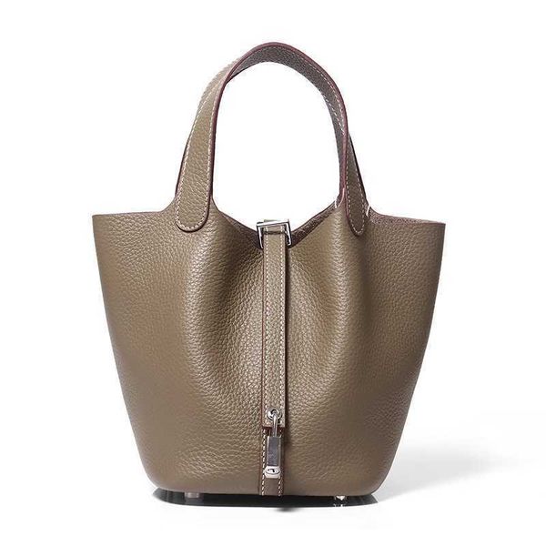 

authentic totes picotin women's luxury bags h family leather vegetable basket children tc layer cow bucket bag senior portable