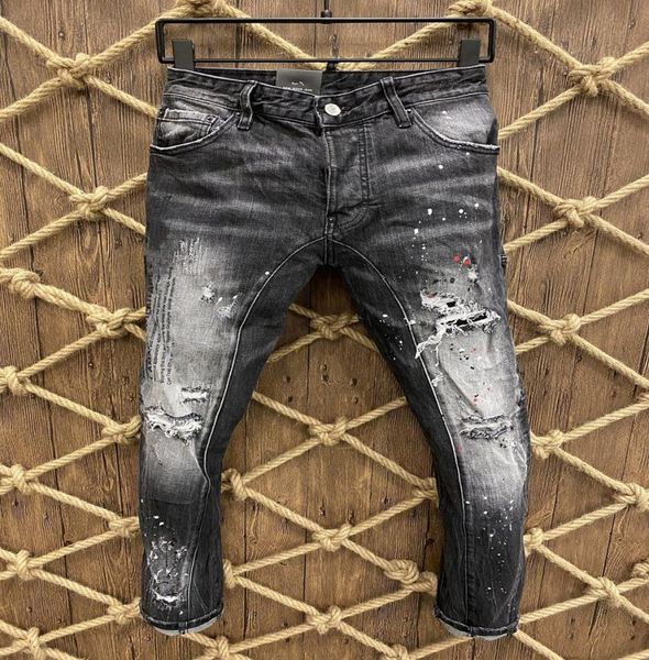 

2021 italian european and american fashion men039s casual jeans highgrade washing pure hand grinding quality optimization l4258524, Blue
