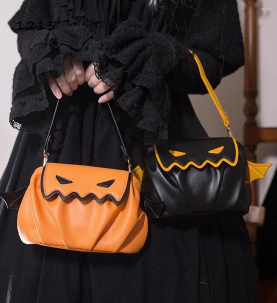 

punk pumpkin monsters wing mini handbag shoulder bag women girl cosplay
