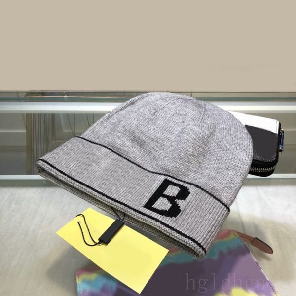 

winter luxury cap knitted hats designers women bonnet cashmere letters casual outdoor solid color knit beanie designer blue grey mz023, Blue;gray