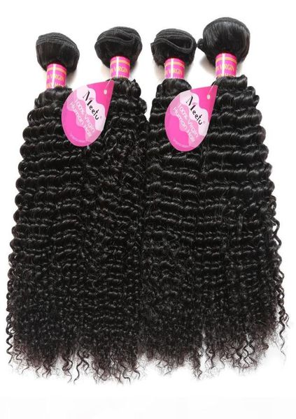 

brazilian peruvian malaysian hair natural curly human jerry curl hair weaves 4 bundles unprocessed vrigin hair extensions for blac8990881, Black