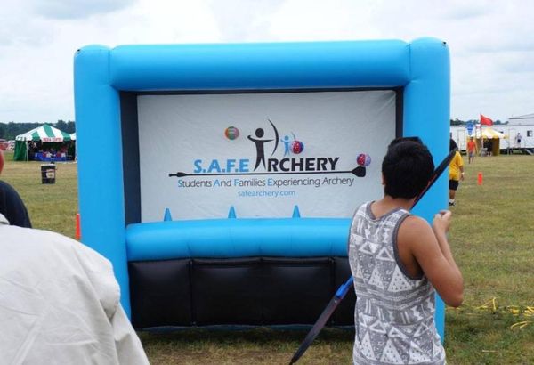 

xyinflatable activities outdoor game inflatable archery hover shooting fly ball for 7597576