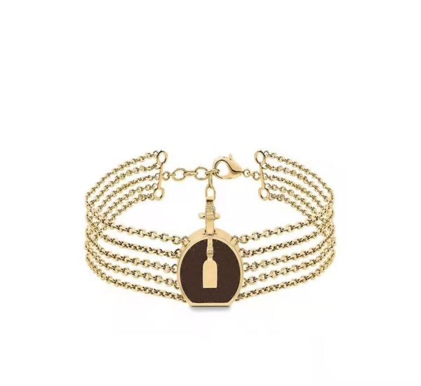 

fashion personality multichain women039s bag bracelet with box1165407, Black