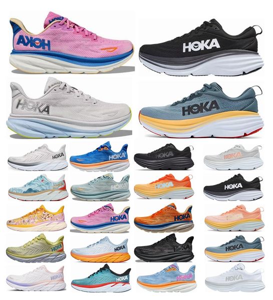 

2023 hokas shoes designer hoka clifton 9 bondi 8 people beige pink black white men women carbon 2 athletic outdoor trainers sneakers 36-45