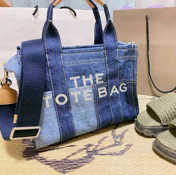 

2023 luxurys tote bag designer travel bag shopping bags fashion canvas the tote shoulder bag for women denim handbag designer brand style
