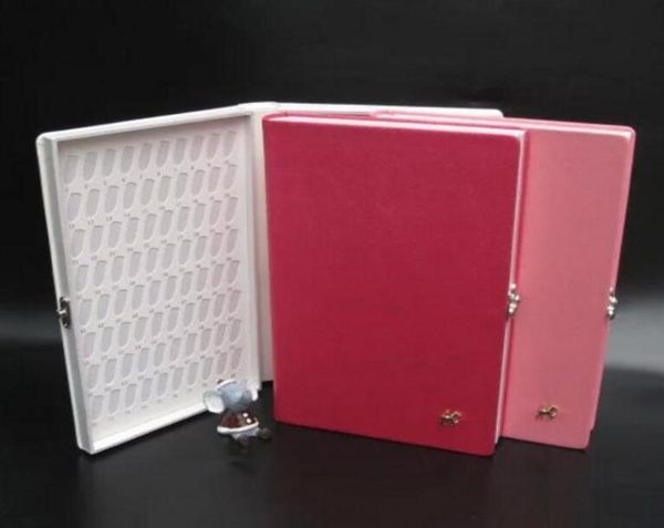 

fashion 160 tips included gel polish uv gel color display nail art card book with lock4622491, Silver