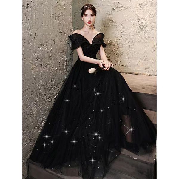 

new lace red formal evening dresses a line lace bead mother of the bride dresses plus size chiffon long shiny prom dresses prom dress cockta, Black;red