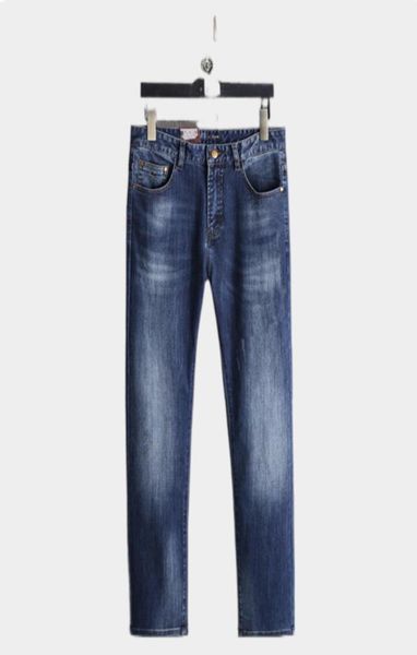 

autumn mens jeans designer blue skinny fit fashion slimleg ppants high street destroyed biker business leisure denim 5826379