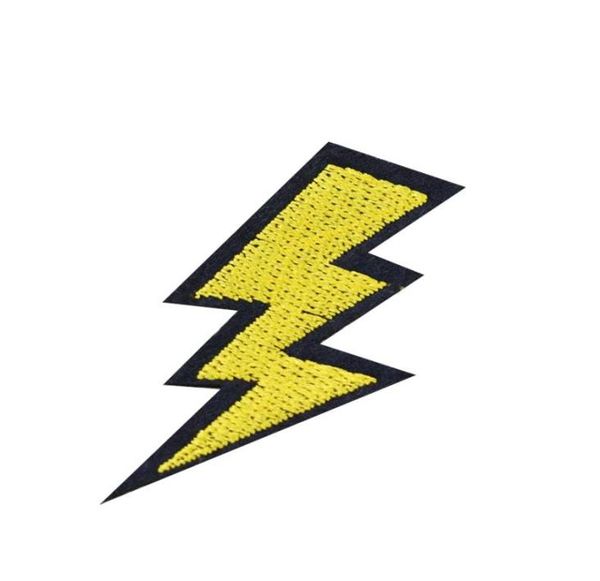 

10pcs flash patches for kids clothing bags iron on transfer applique patch for jeans diy sew on embroidery badge2736267, Black