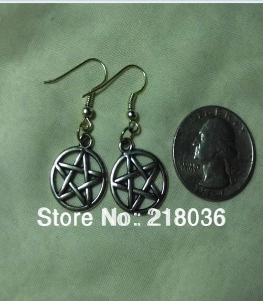 

50pair vintage pentagram charms 925 sterling silver dropdangle earrings for girls woman dress brand gifts diy jewelry m26899727214