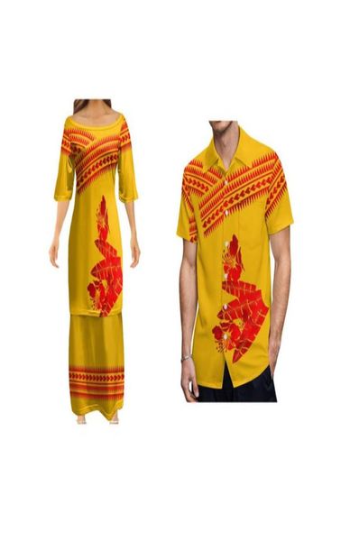 

puletasi dress polynesian samoa tribal sublimation print dresses women custom image poncho dress drop tattoo maxi 2207069661722, White