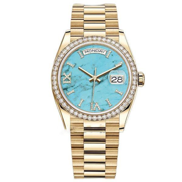 

diamond watch montre luxurious watches 41/36mm automatic rose gold stainless steel 904l double calendar wristwatches waterproof luminous lux, Slivery;brown