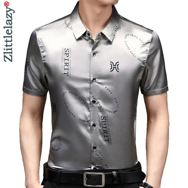 

men's casual shirts 2021 designer letter mens for men clothing korean fashion summer short sleeve shirt luxury dress clothes 243o, White;black