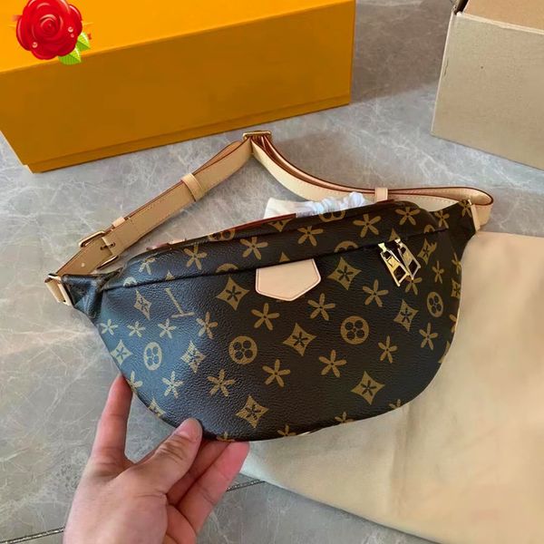 

m43644 waist bags men women bum bag designer belt bag chest bag flowers famous soft leather letter bag shoulder bag luxury handbags fanny pa