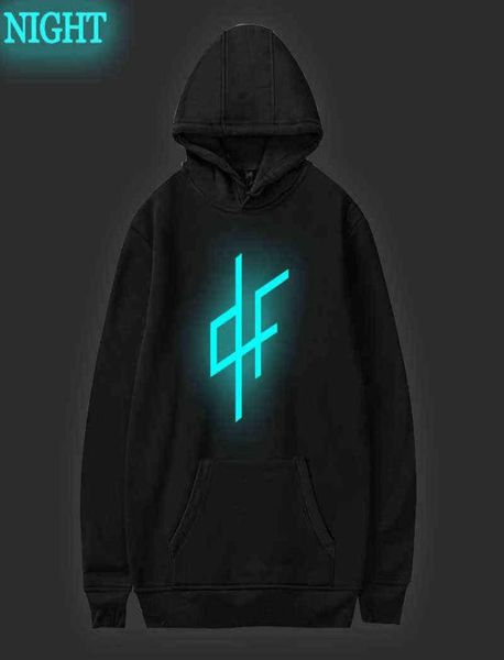 

men new pnl luminous oversized hoodies harajuku sweatshirts couple casual pullover women cotton clothes hip hop streetwear g14256162, Black