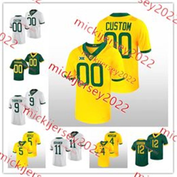 

baylor bears football jersey 48 matthew klopfenstein 28 qualan jones 50 connor heffernan 88 micah gifford baylor jerseys custom stitched men, Black