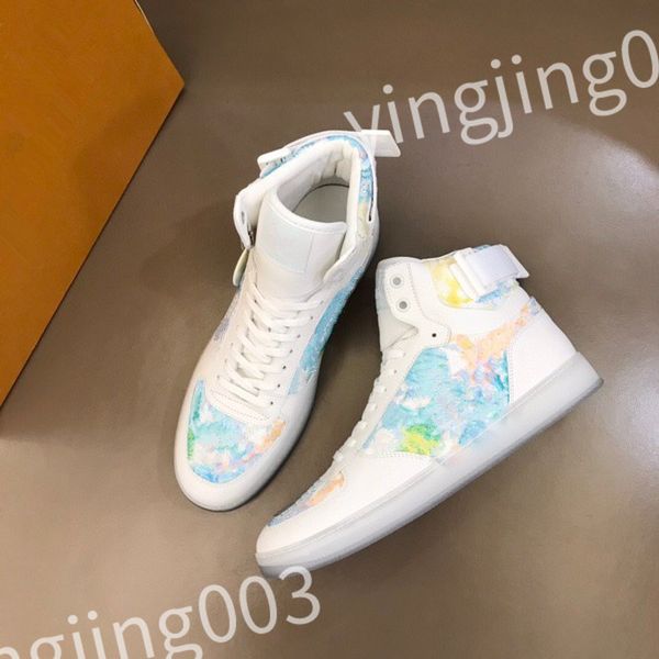 

2023 luxury designer sneaker virgil trainer casual shoes calfskin leather white blue letter overlays platform low sneakers size 39-45 rd0810, Black
