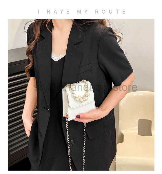 

shoulder bags women's bag mini small fragrant wind one shoulder crossbody bag 2023 summer new versatile small square bag pearl chain ha