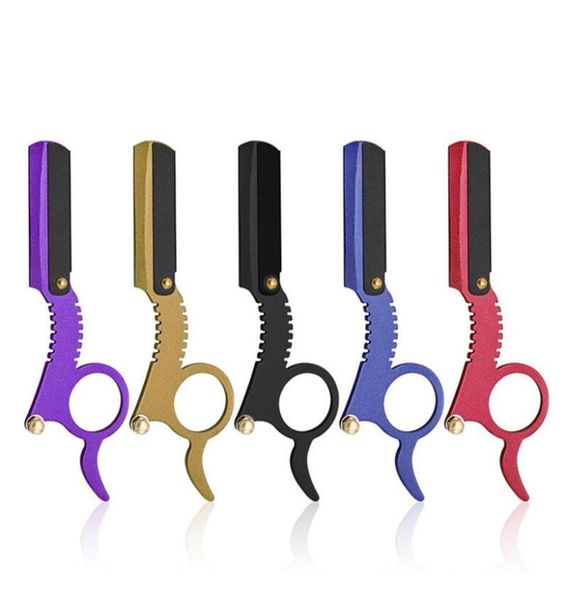 

stainless steel manual razors straight edge barber razor vintage classic travel home beard shaving hair removal tools w034290339