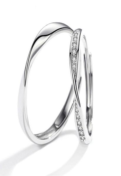

fashion simple opening sun moon rings minimalist silver color adjustable ring for men women couple engagement jewelry8680634